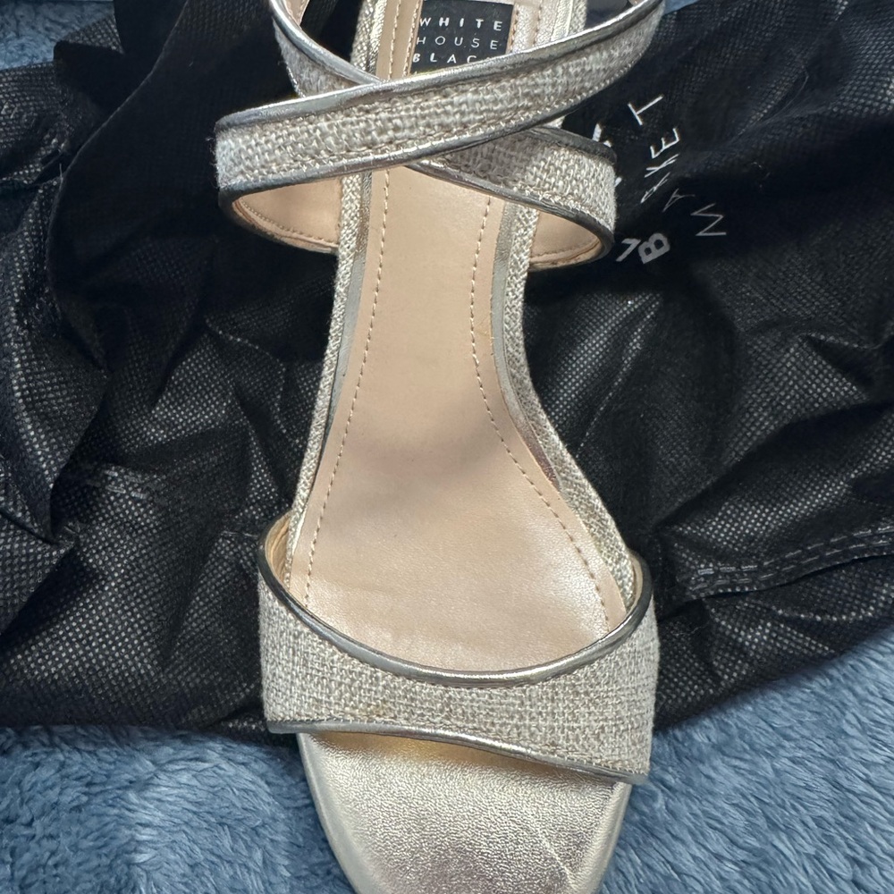 White House Black Market Kaylee Biscotti Wedges – Size 6 – NIB - Picture 5 of 6